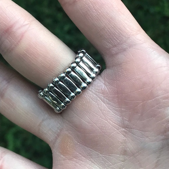 Ring! Blue, silver, sparkly stones :) - Picture 4 of 4